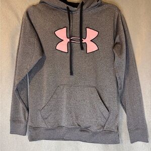 Under Armour Charcoal Hoodie with Black Accents. Excellent Condition.